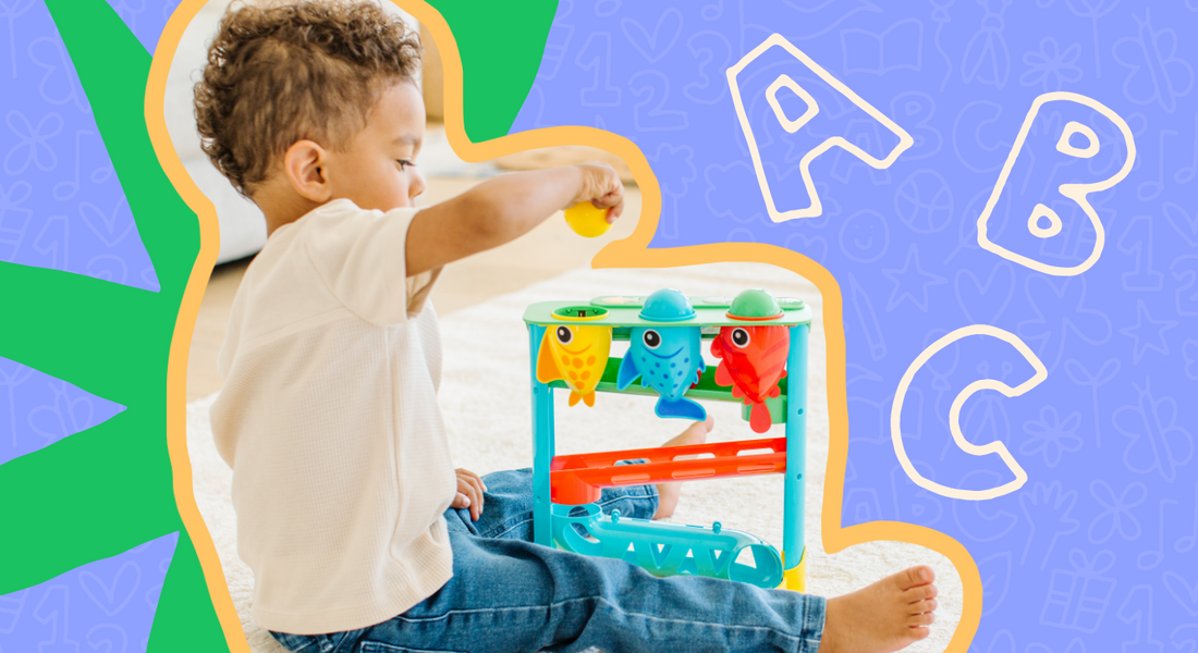 boy playing with toy