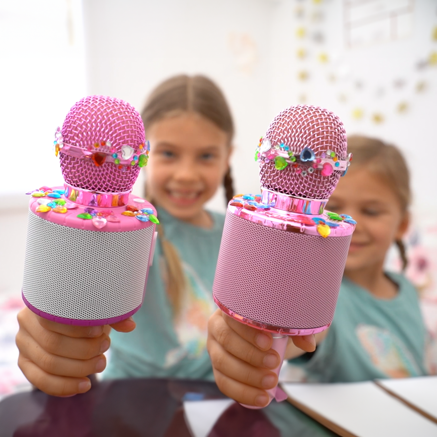 Kids Karaoke Microphone - All Pink