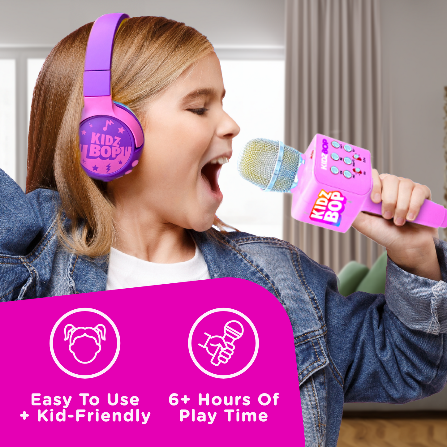 Kidz Bop Karaoke Microphone - Pink