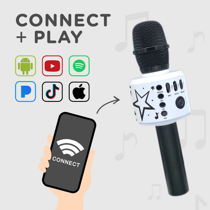 Motown Magic Karaoke Microphone - Black