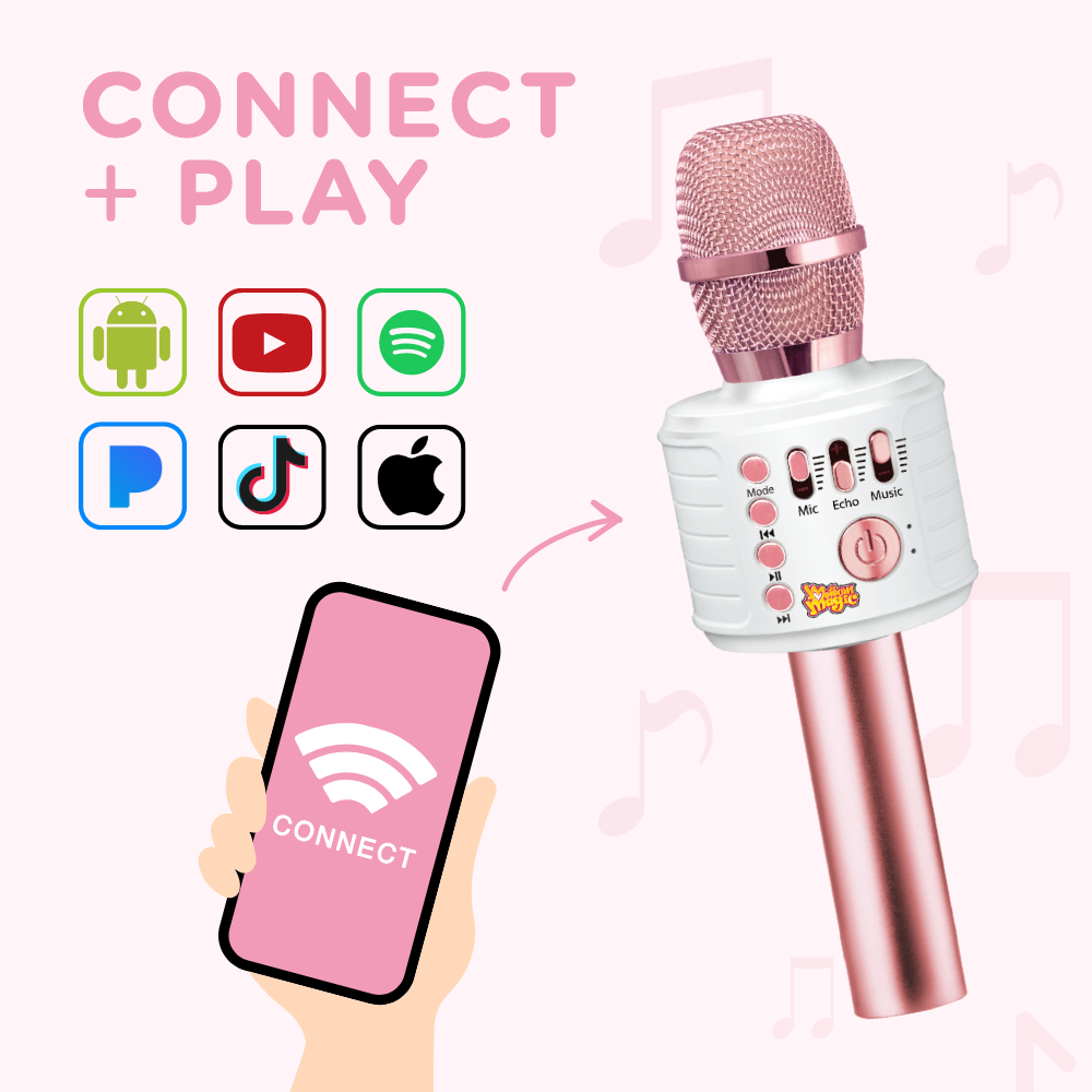 Motown Magic Karaoke Microphone - Pink