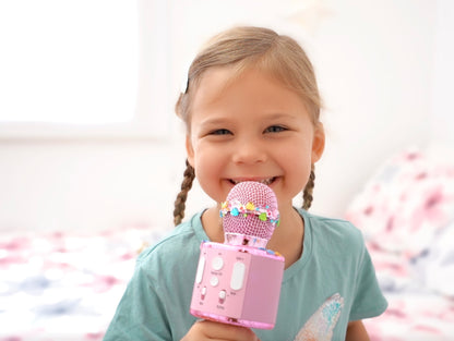 Kids Karaoke Microphone - All Pink